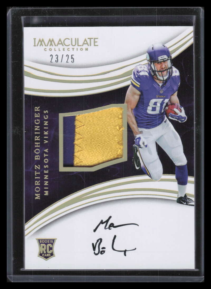 2016 Immaculate Collection Gold 140 Moritz Bohringer Rookie Patch Auto 23/25