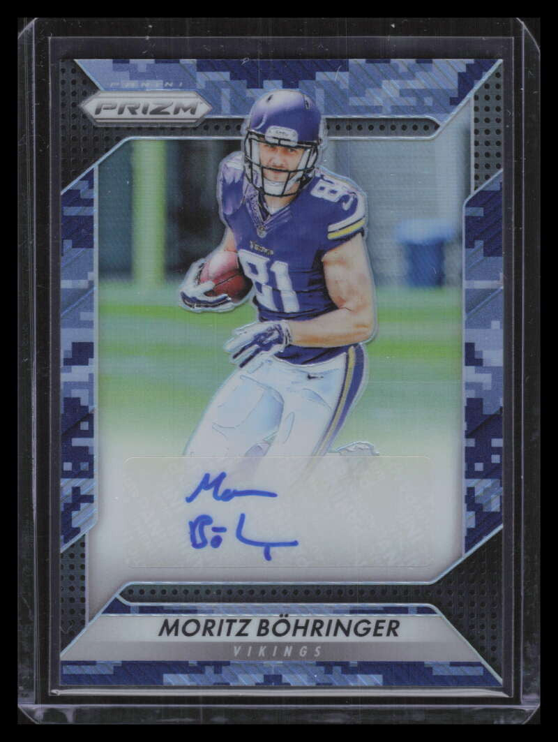 2016 Panini Prizm Autographs Prizms Camo 59 Moritz Bohringer Rookie Auto 14/25