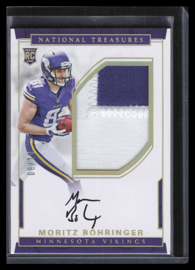 2016 Panini National Treasures Gold 141 Moritz Bohringer Rookie Patch Auto 9/10