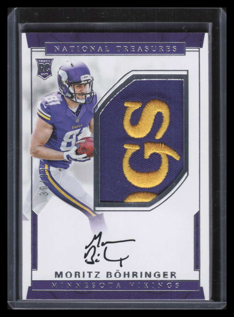 2016 Panini National Treasures 141 Moritz Bohringer Rookie Patch Auto 30/99