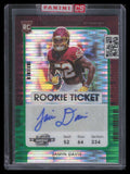 2021 Panini Contenders Optic Green Pulsar 151 Jamin Davis Rookie Auto 5/30