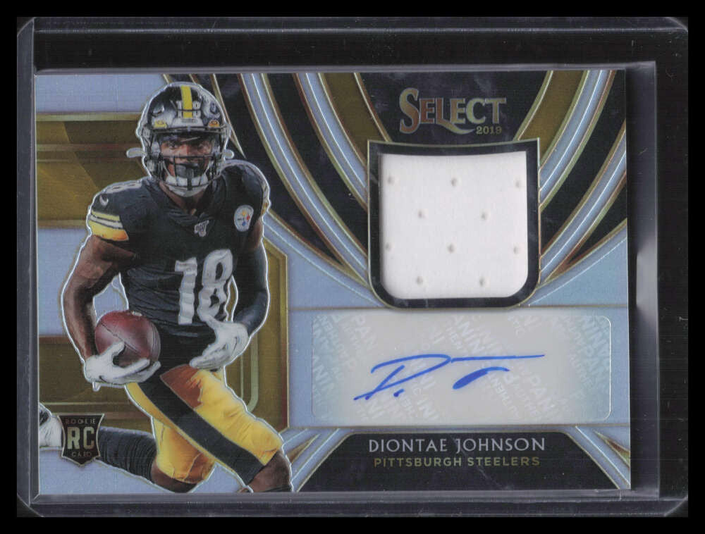 2019 Select Signature Memorabilia 25 Diontae Johnson Rookie Jersey Auto 113/199