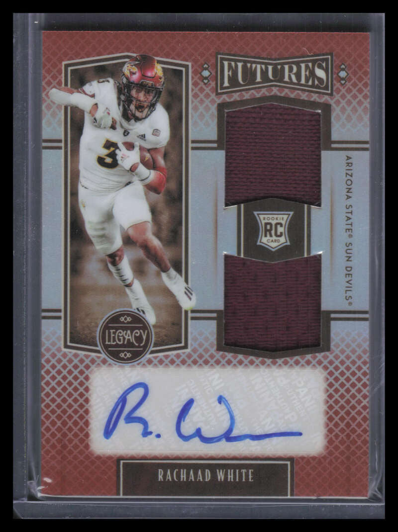 2022 Panini Legacy Futures Autographs 32 Rachaad White Rookie Jersey Auto 22/100