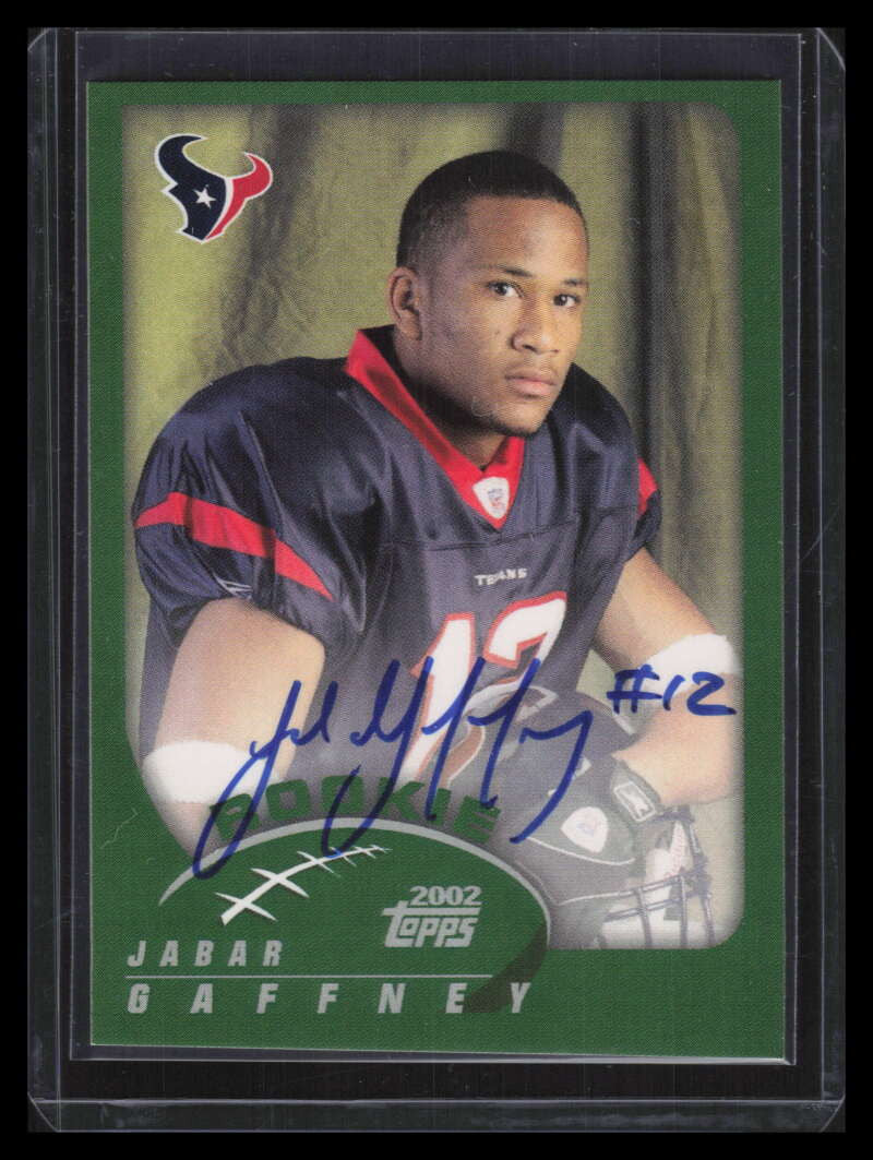 2002 Topps Rookie Premier Autographs RPJG Jabar Gaffney Rookie Auto