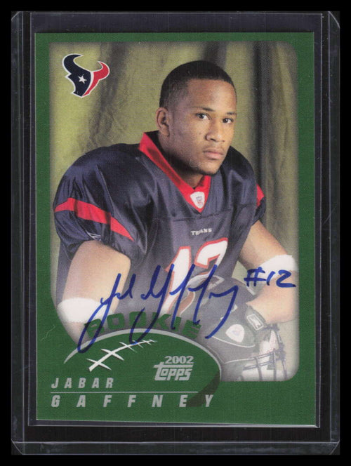 2002 Topps Rookie Premier Autographs RPJG Jabar Gaffney Rookie Auto