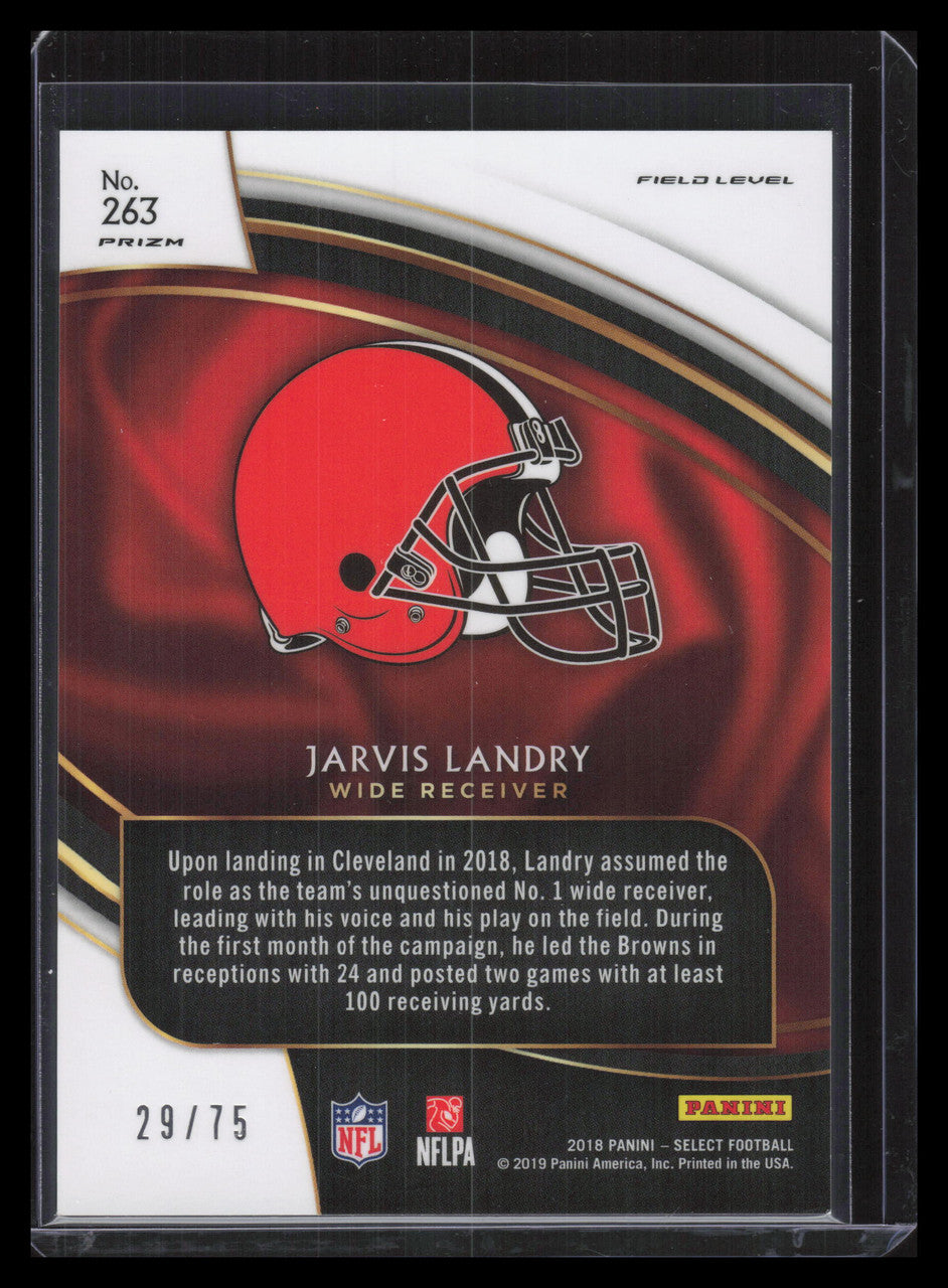 2018 Select Prizm Copper 263 Jarvis Landry 29/75