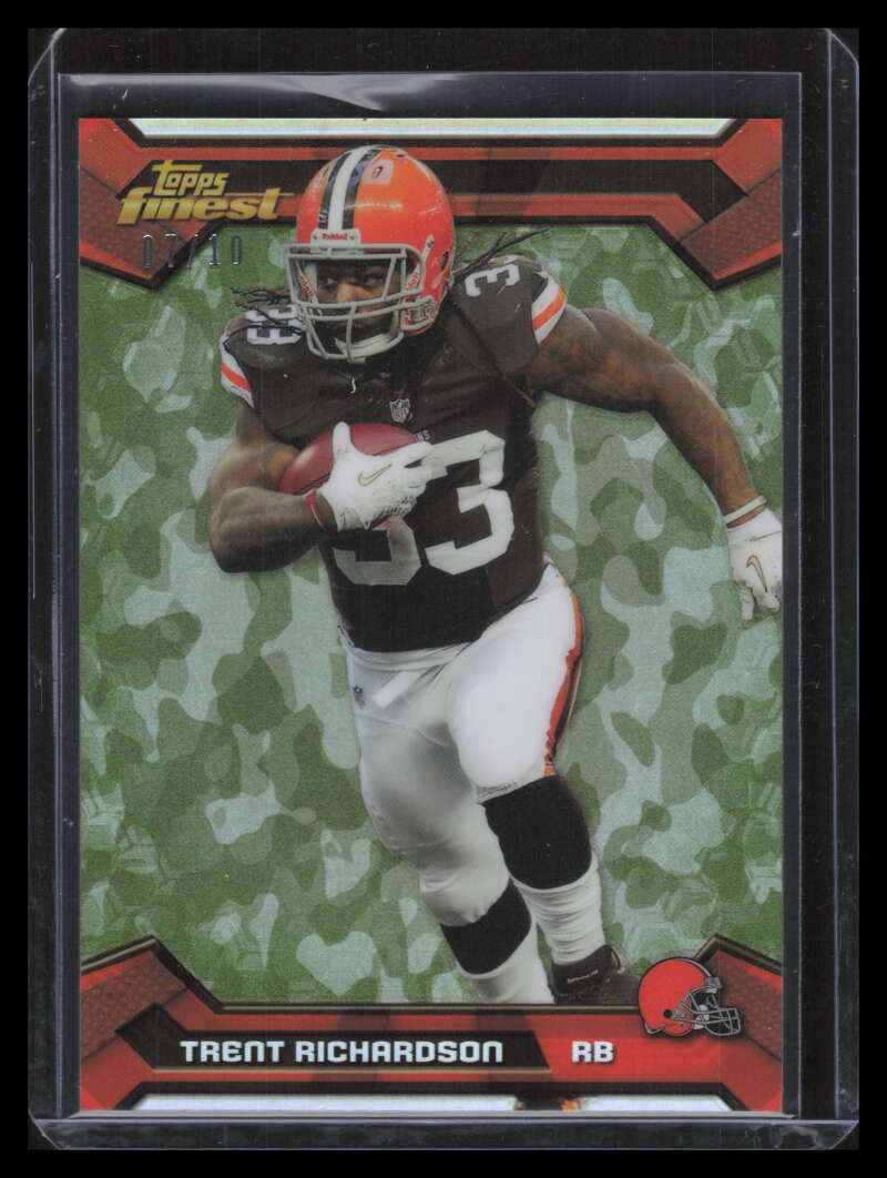 2013 Finest Camo Refractor 98 Trent Richardson 7/10