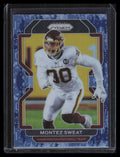 2021 Panini Prizm Prizms Navy Camo Refractor 214 Montez Sweat 17/25
