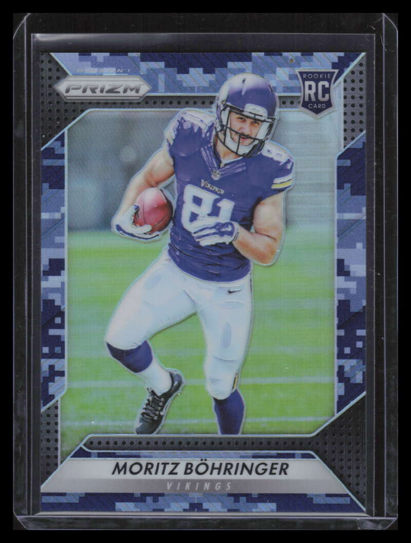2016 Panini Prizm Prizms Camo Refractor 206 Moritz Bohringer Rookie 7/25