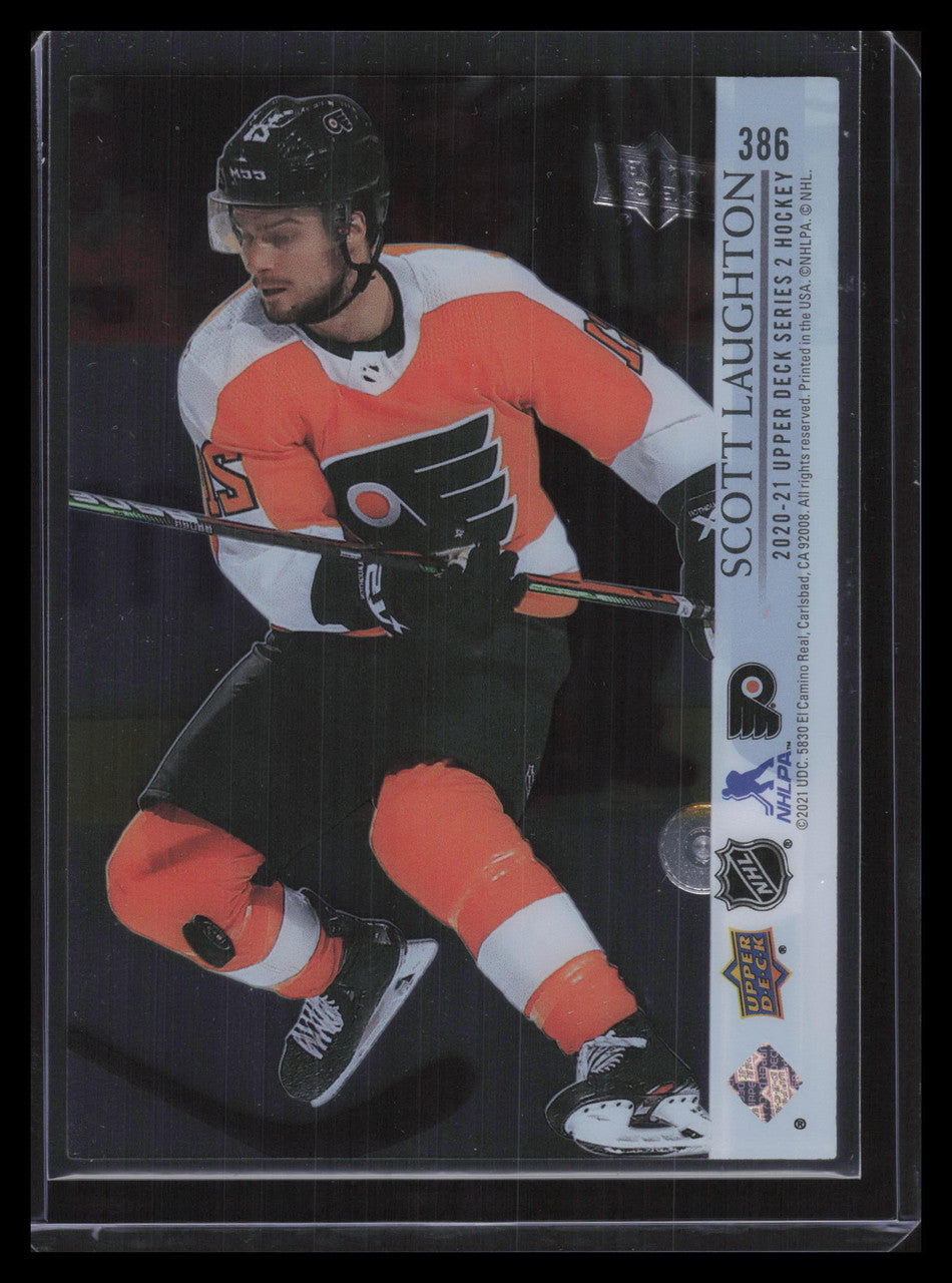2020-21 Upper Deck Clear Cut Parallel 386 Scott Laughton