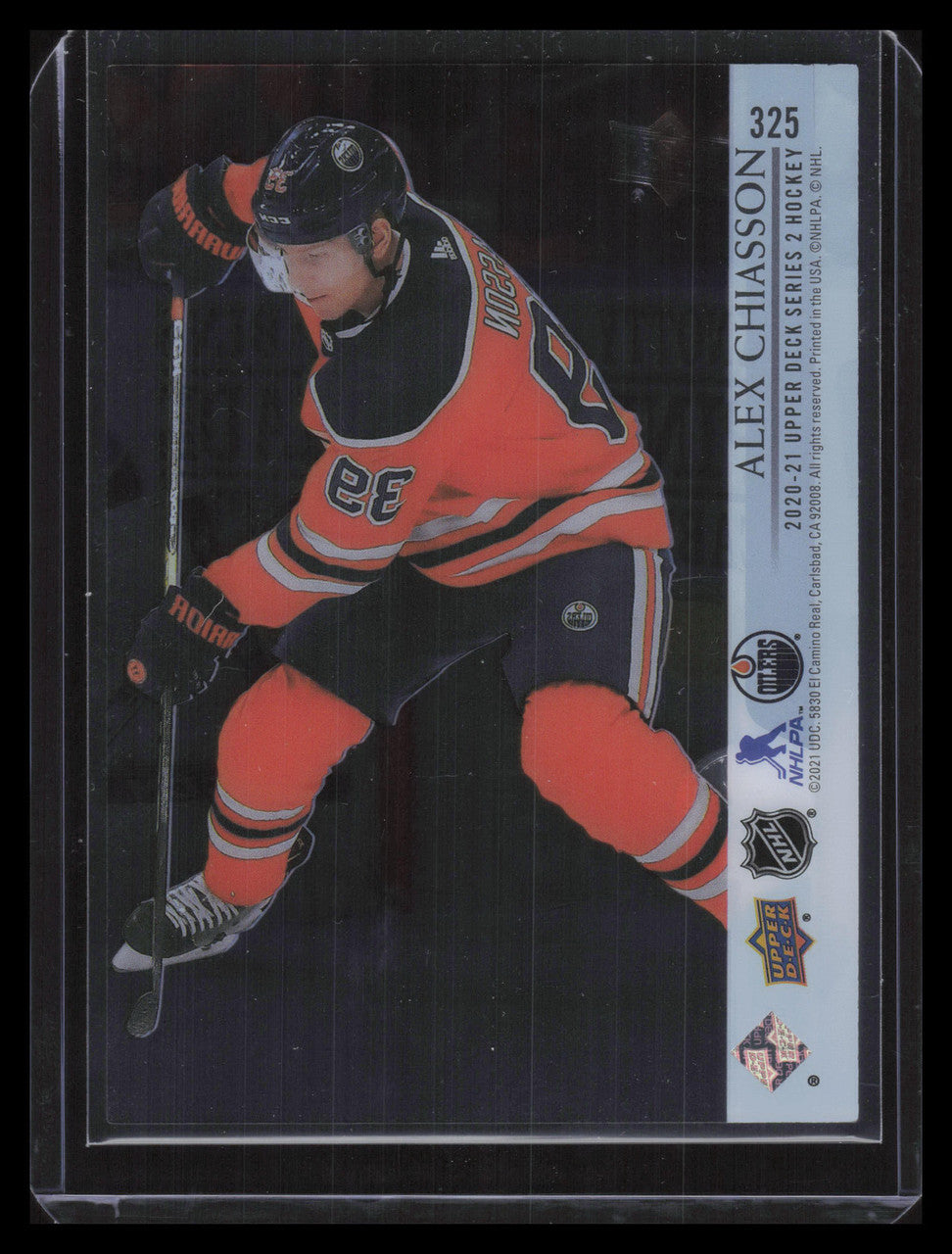 2020-21 Upper Deck Clear Cut Parallel 325 Alex Chiasson