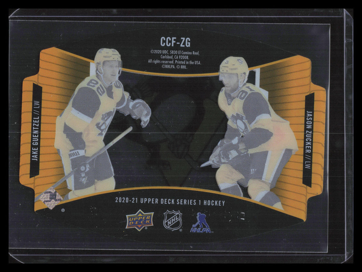 2020-21 Upper Deck Clear Cut Foundation CCFZG Jason Zucker Jake Guentzel