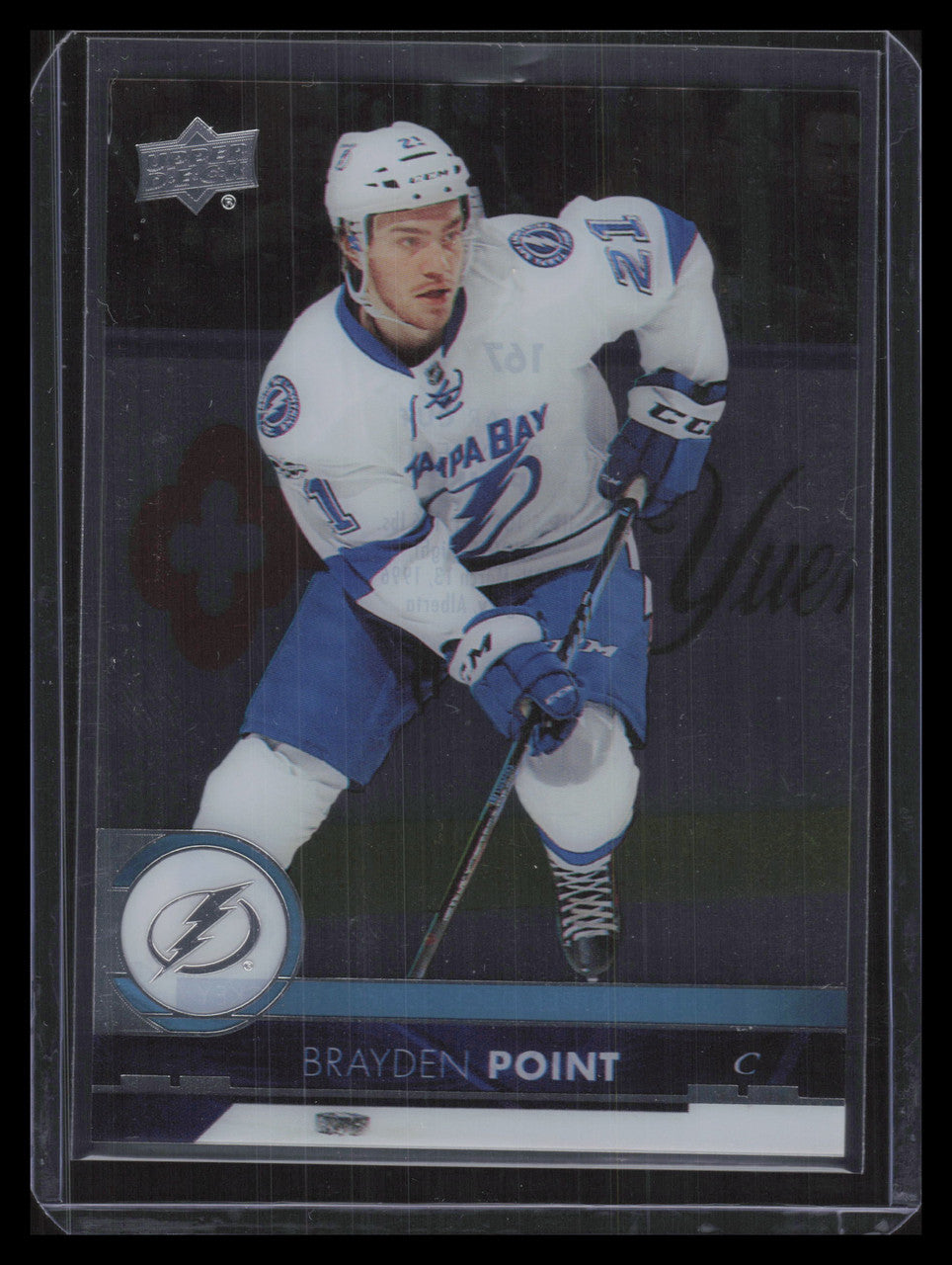 2017-18 Upper Deck Clear Cut 167 Brayden Point