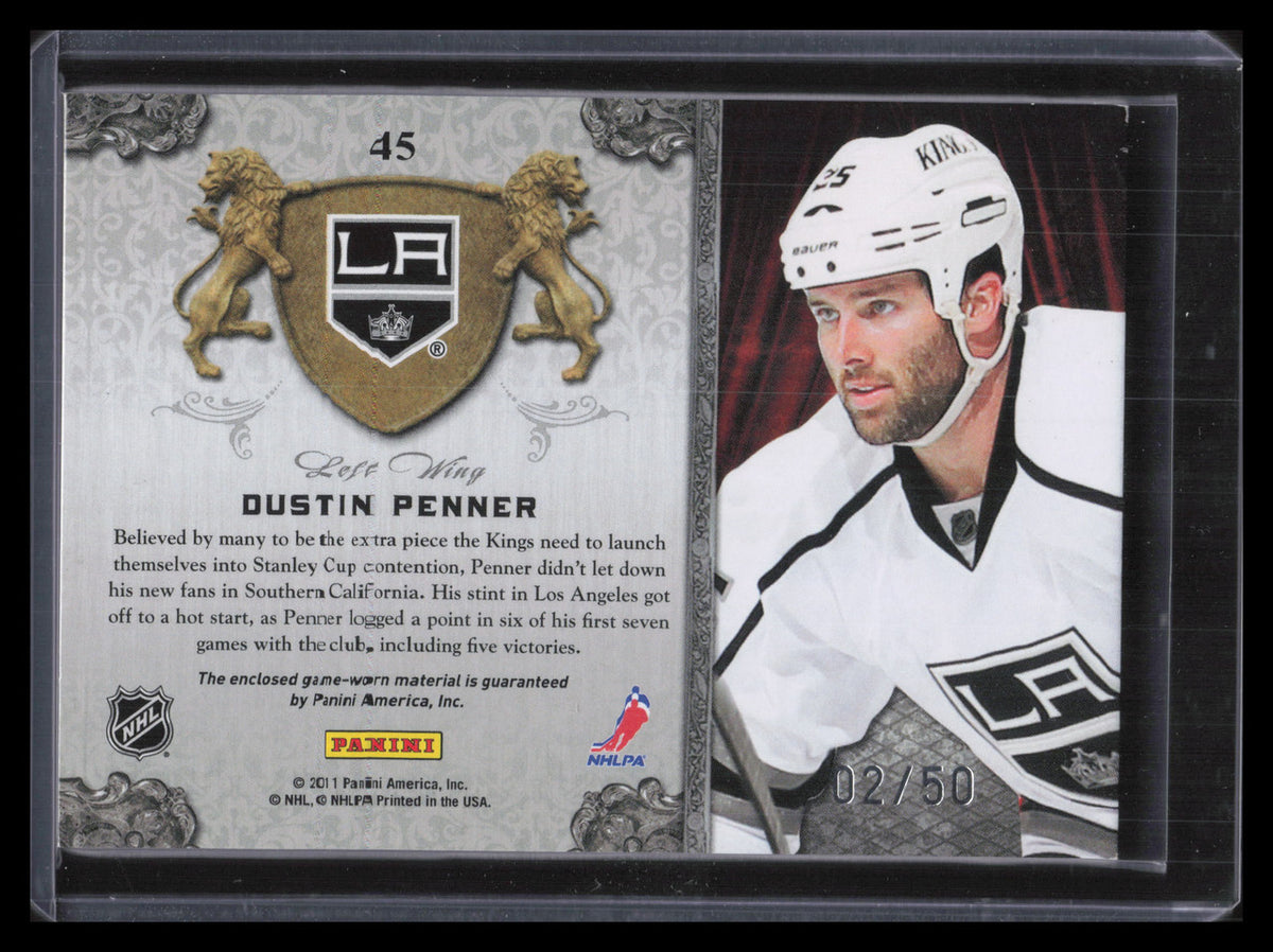 2011-12 Crown Royale All The Kings Men Materials 45 Dustin Penner Patch 2/50