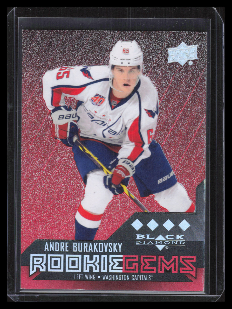 2014-15 Black Diamond Ruby 240 Andre Burakovsky Rookie 4/150 Quad Diamond