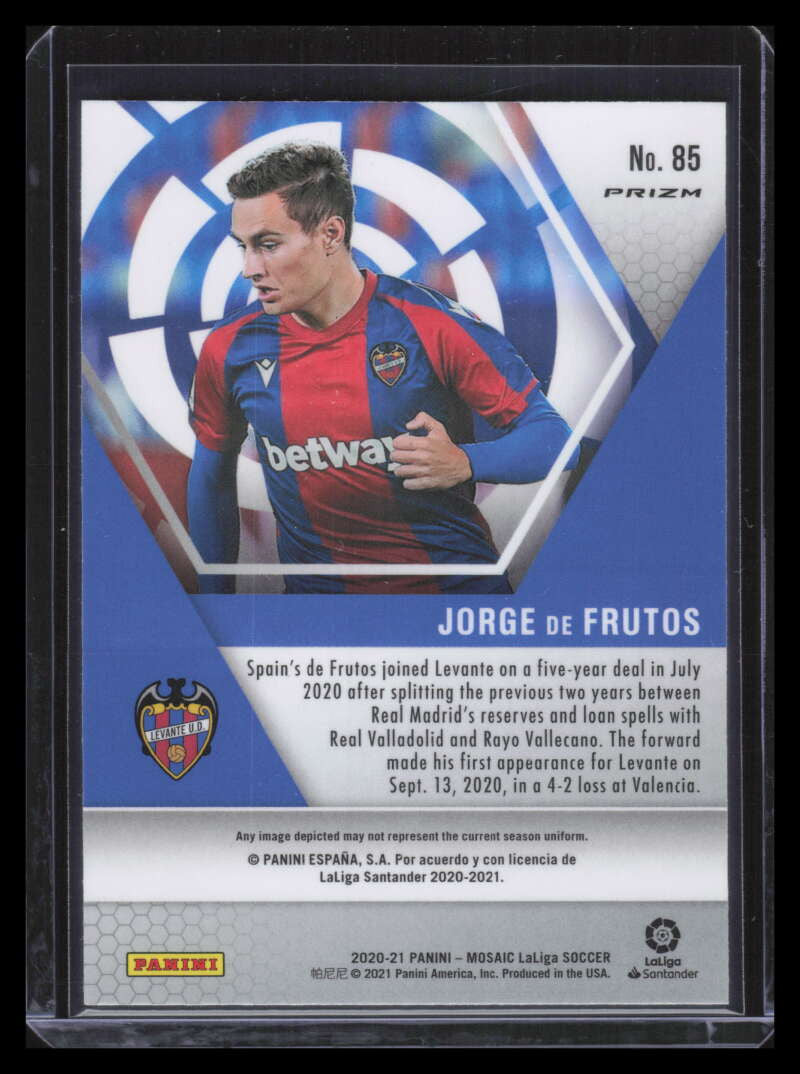 2020-21 Panini Mosaic La Liga Mosaic Genesis 85 Jorge de Frutos Rookie