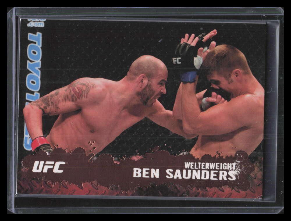2009 Topps UFC Bronze 34 Ben Saunders Rookie 52/88