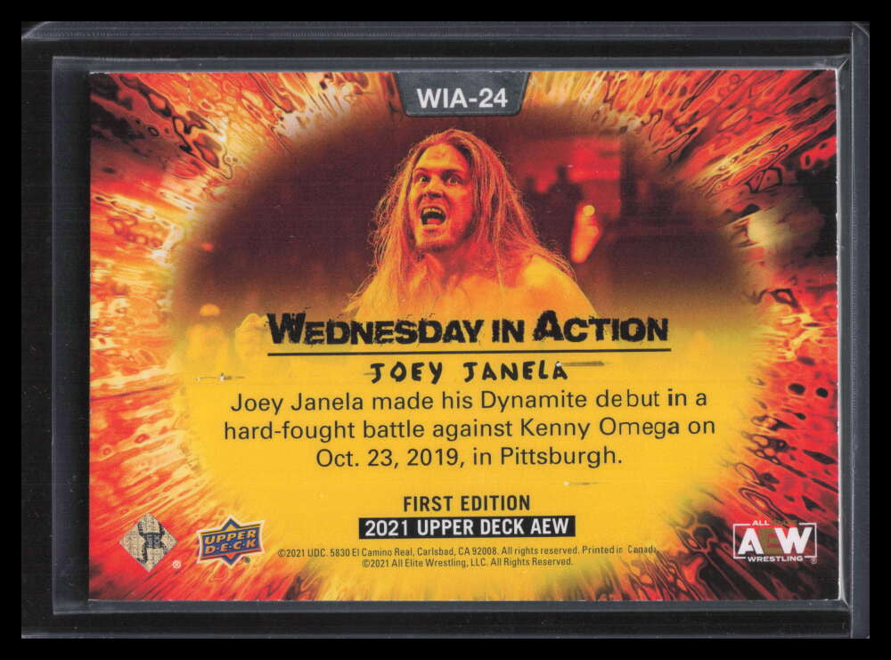 2021 Upper Deck AEW Wednesday in Action wia24 Joey Janela