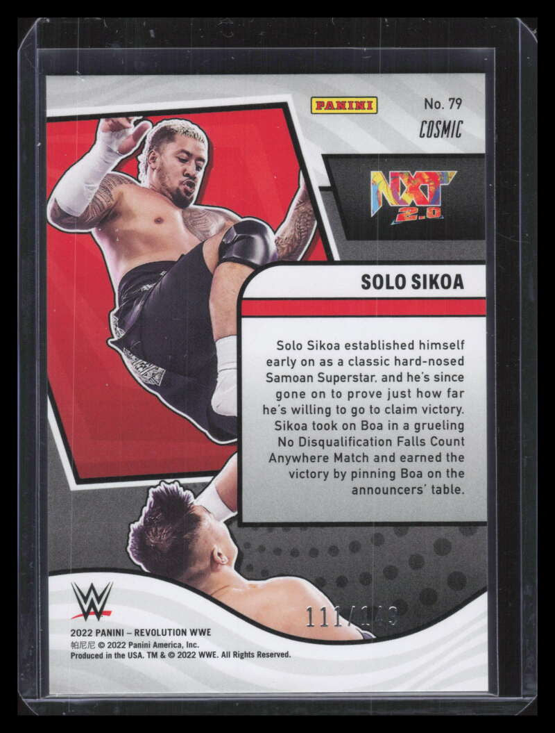 2022 Revolution WWE Cosmic 79 Solo Sikoa Rookie 111/149