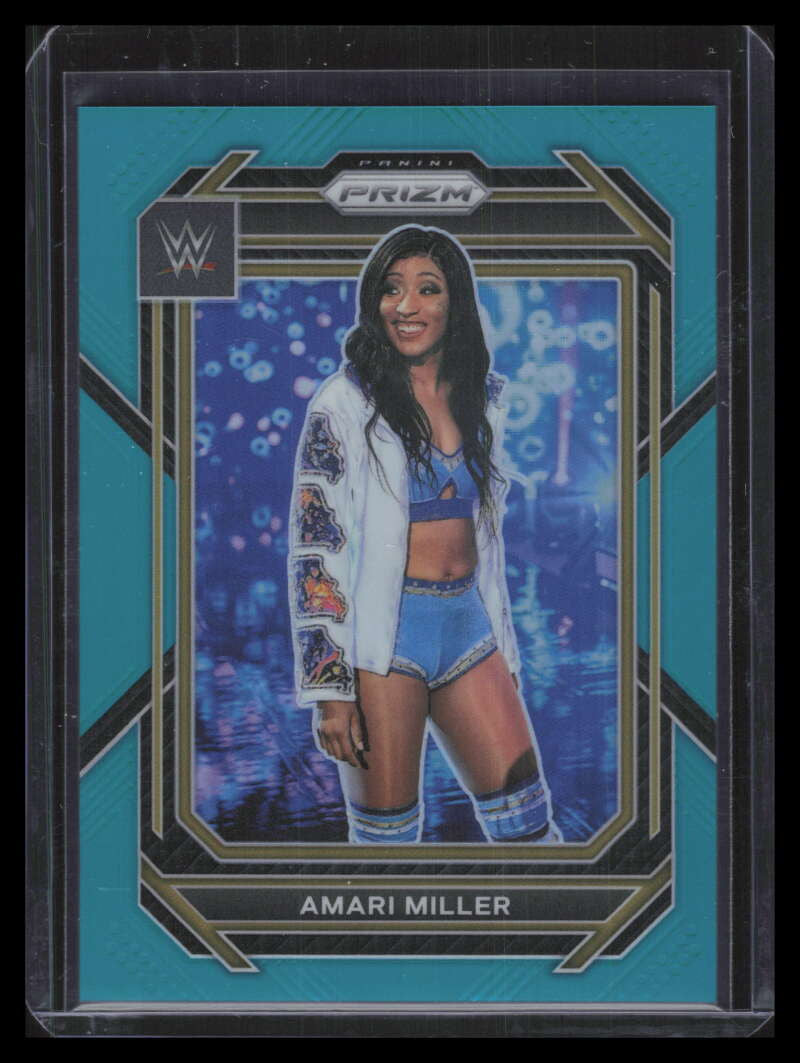 2023 Panini Prizm WWE Prizms Teal Refractor 149 Amari Miller 32/49