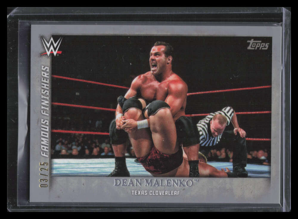 2015 Topps WWE Undisputed Famous Finishers Silver ff19 Dean Malenko 3/25