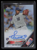 2016 Topps Chrome Autographs Refractor RALS Luis Severino Rookie Auto 470/499