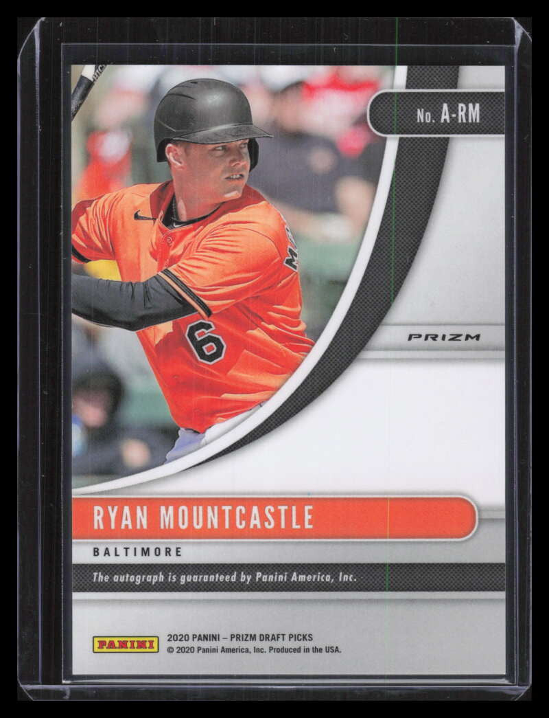 2020 Panini Prizm Draft Picks Autographs 13 Ryan Mountcastle Rookie Auto