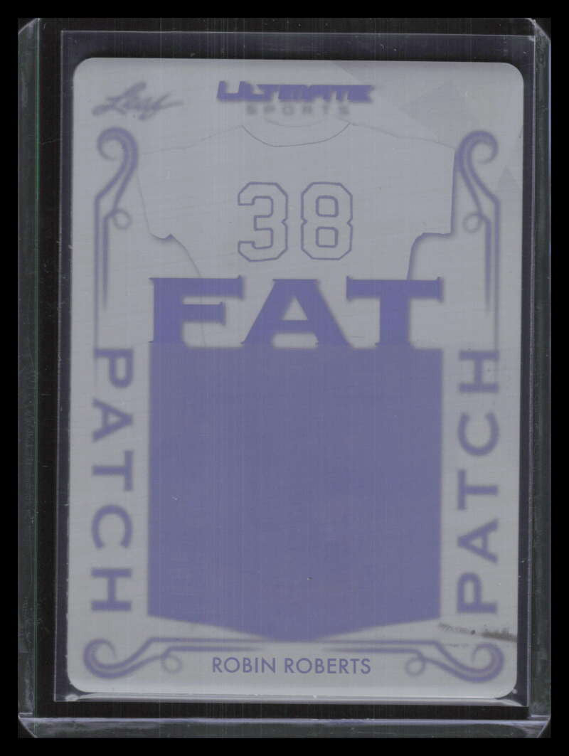 2021 Leaf Ultimate Sport Fat Patches Printing Plate Black fp22 Robin Roberts 1/1