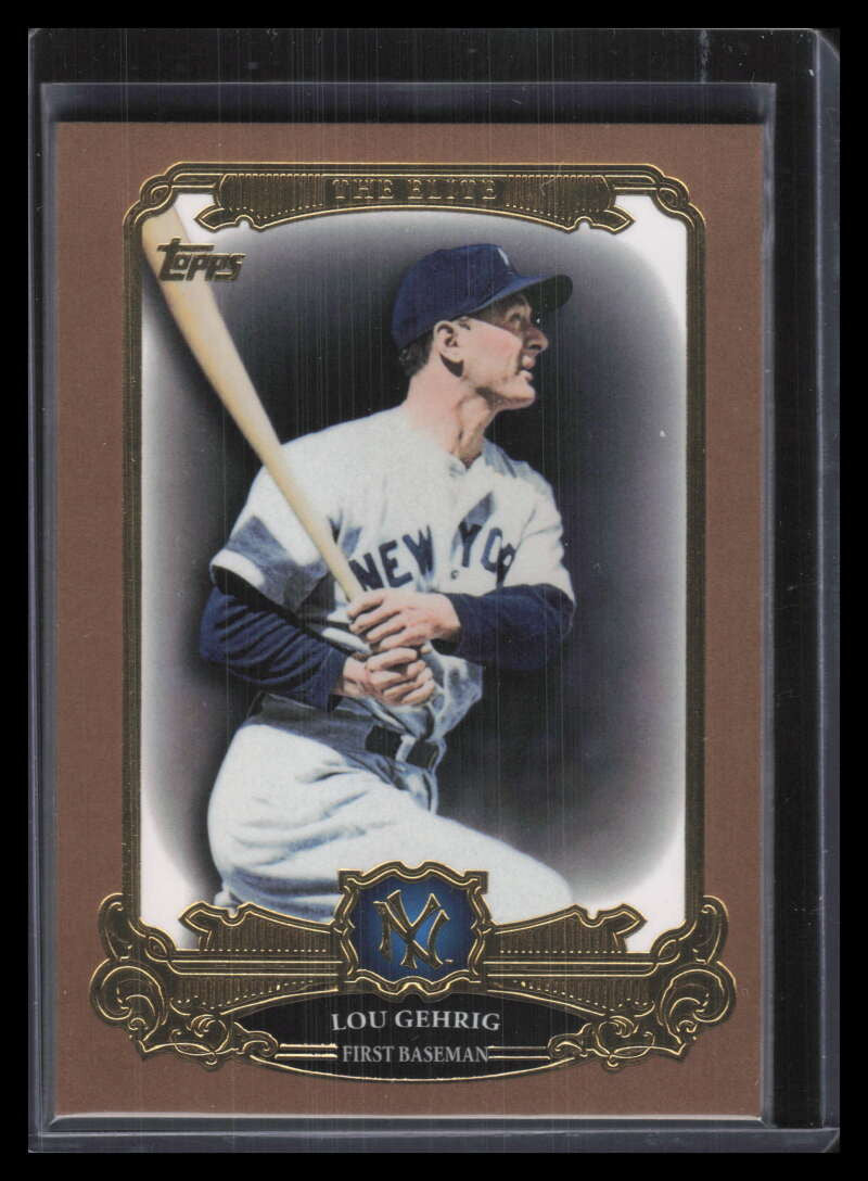 2013 Topps The Elite Gold te20 Lou Gehrig 92/99