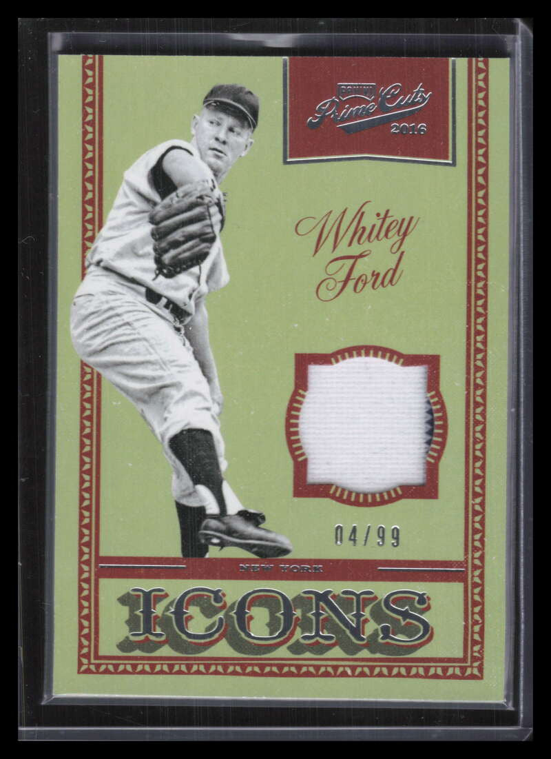 2016 Prime Cuts Icons Jerseys IJWF Whitey Ford Jersey 4/99