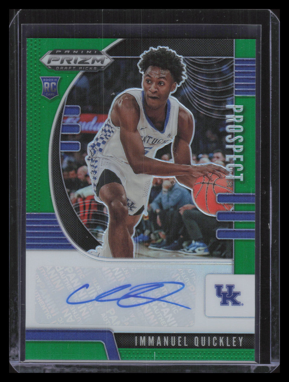 DELETE 130390 2020-21 Panini Prizm Draft Autographs Green 56 Immanuel Quickley Rookie Auto