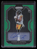 2020 Panini Prizm Black Signatures Green 13 Chase Claypool Rookie Auto 13/49