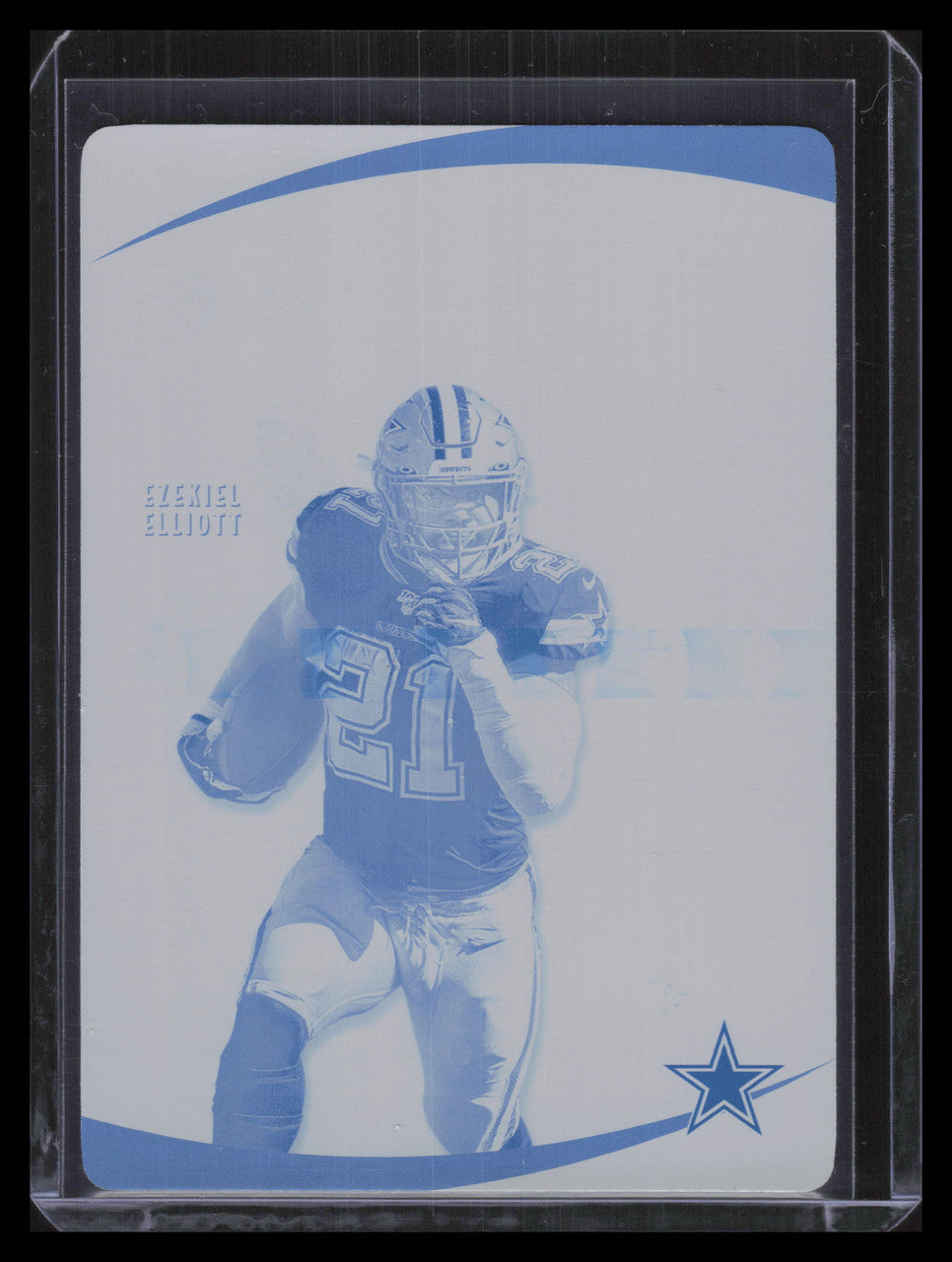 2020 Score In the Zone Printing Plate Cyan 6 Ezekiel Elliott 1/1