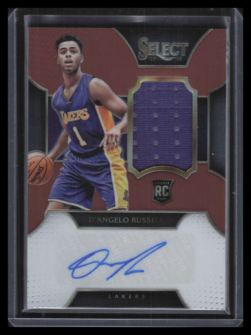 DELETE 130531 2015-16 Select Autographs Prizms 2 D'Angelo Russell Rookie Jersey Auto 48/49