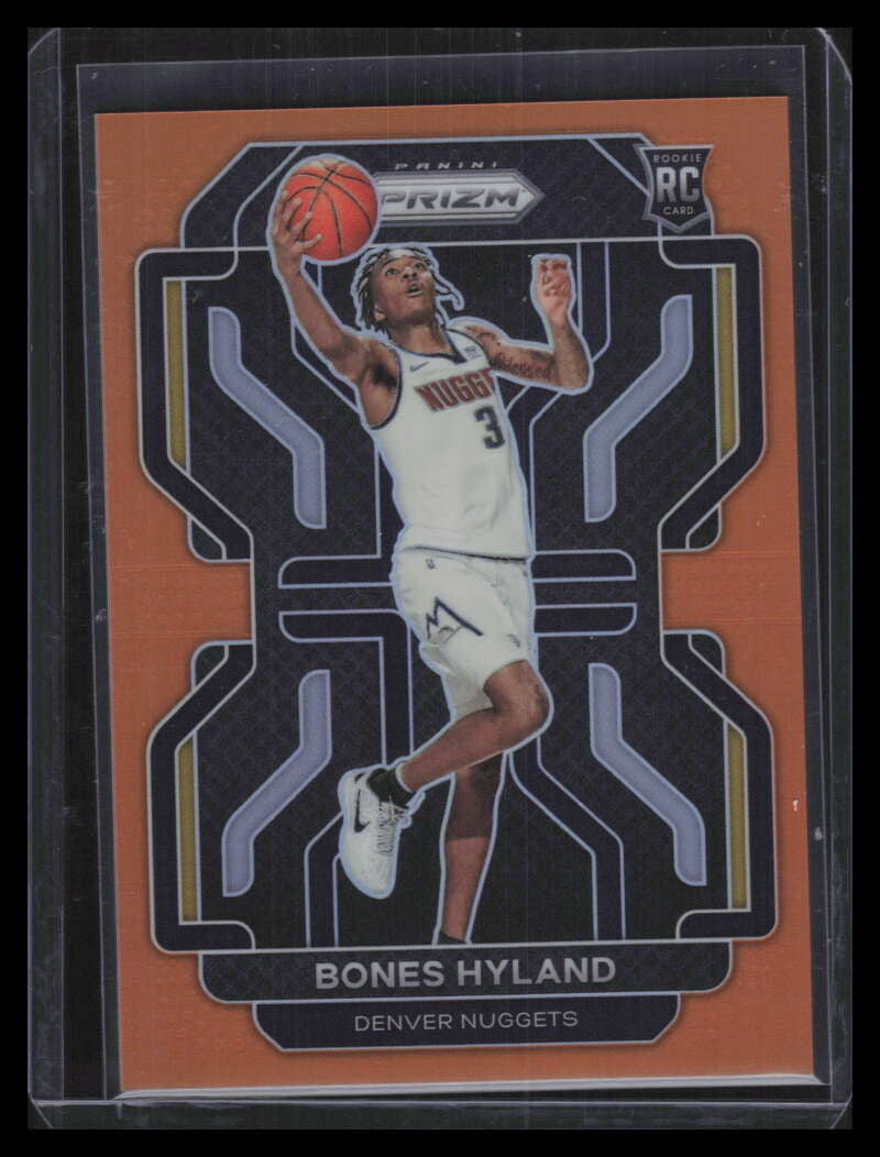 DELETE 130533 2021-22 Panini Prizm Prizms Orange Refractor 302 Bones Hyland Rookie 21/49