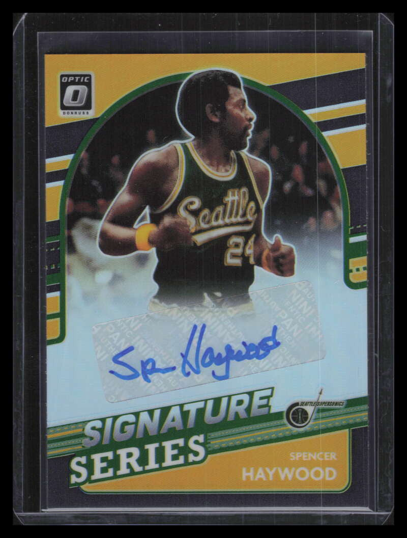 2021-22 Donruss Optic Signature Series Black 43 Spencer Haywood Auto 1/1