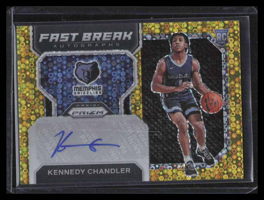 DELETE 130583 2022-23 Panini Prizm Fast Break Autographs Gold Kennedy Chandler Rookie Auto /10