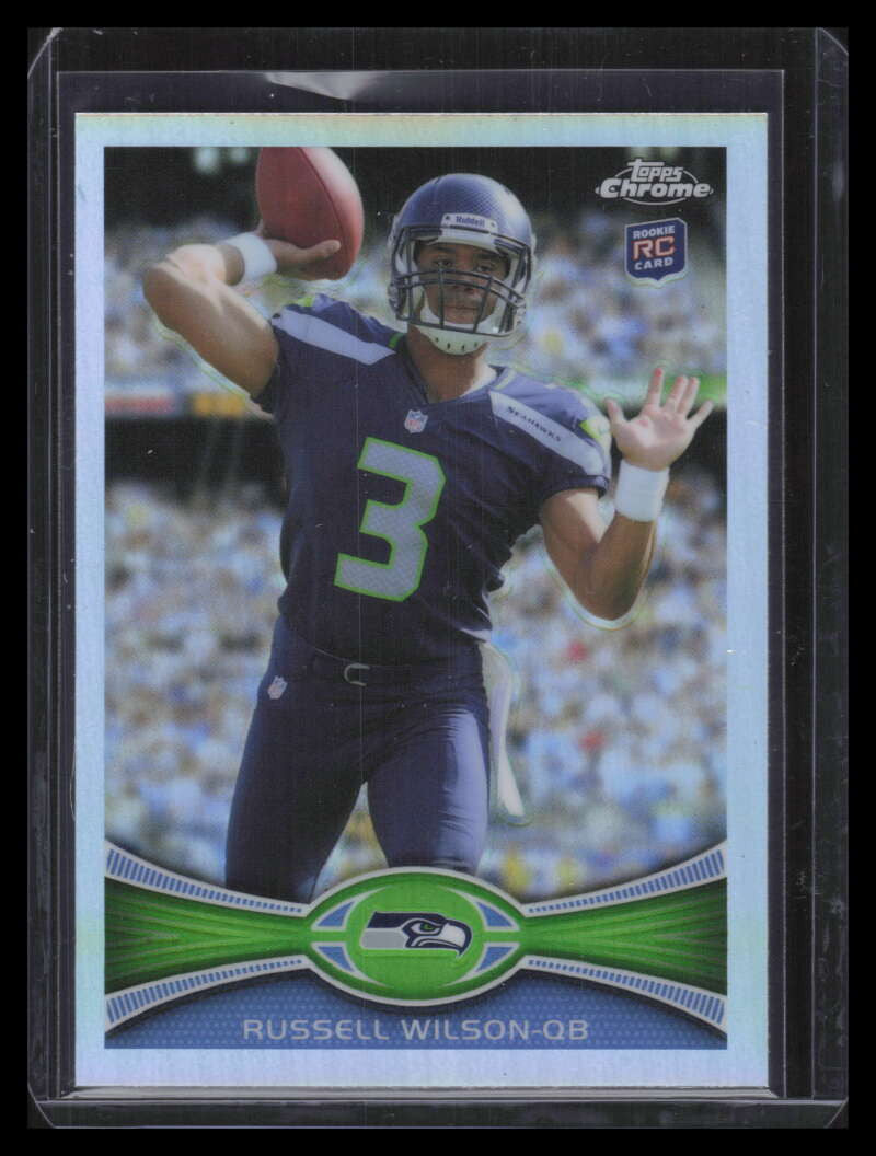 2012 Topps Chrome Refractor 40 Russell Wilson Rookie