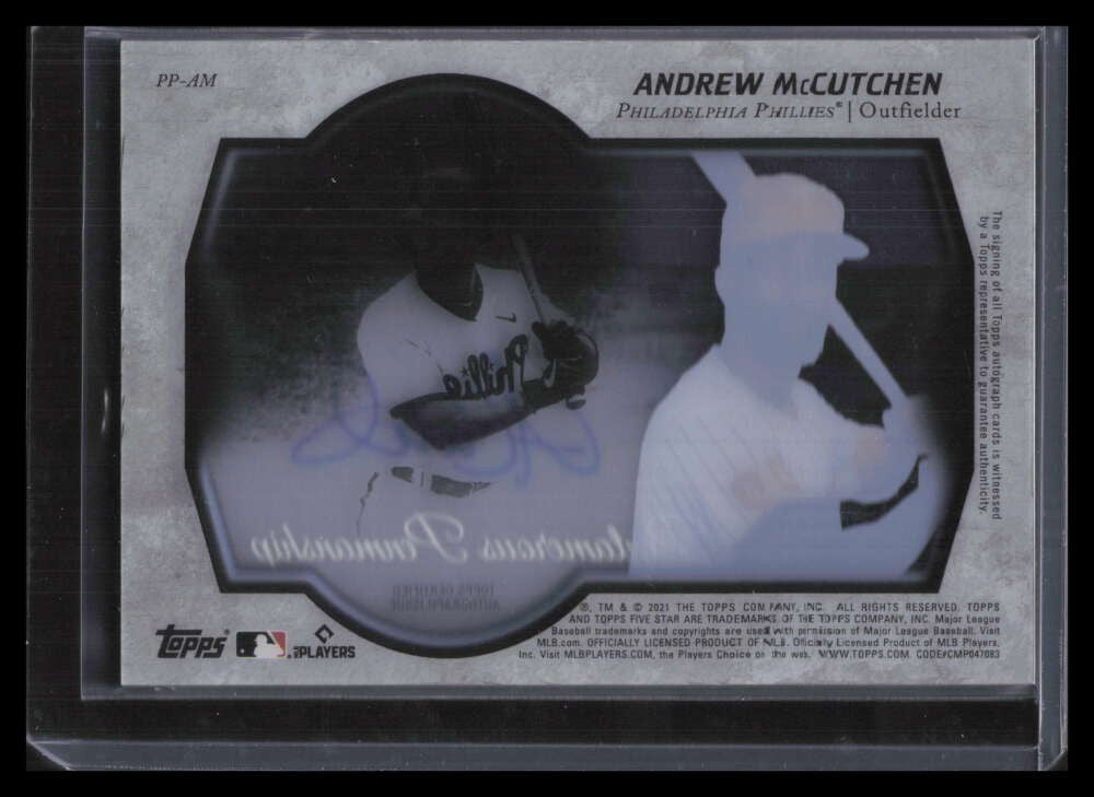 2021 Topps Five Star Pentamerous Penmanship Autographs Andrew McCutchen Auto 5/5