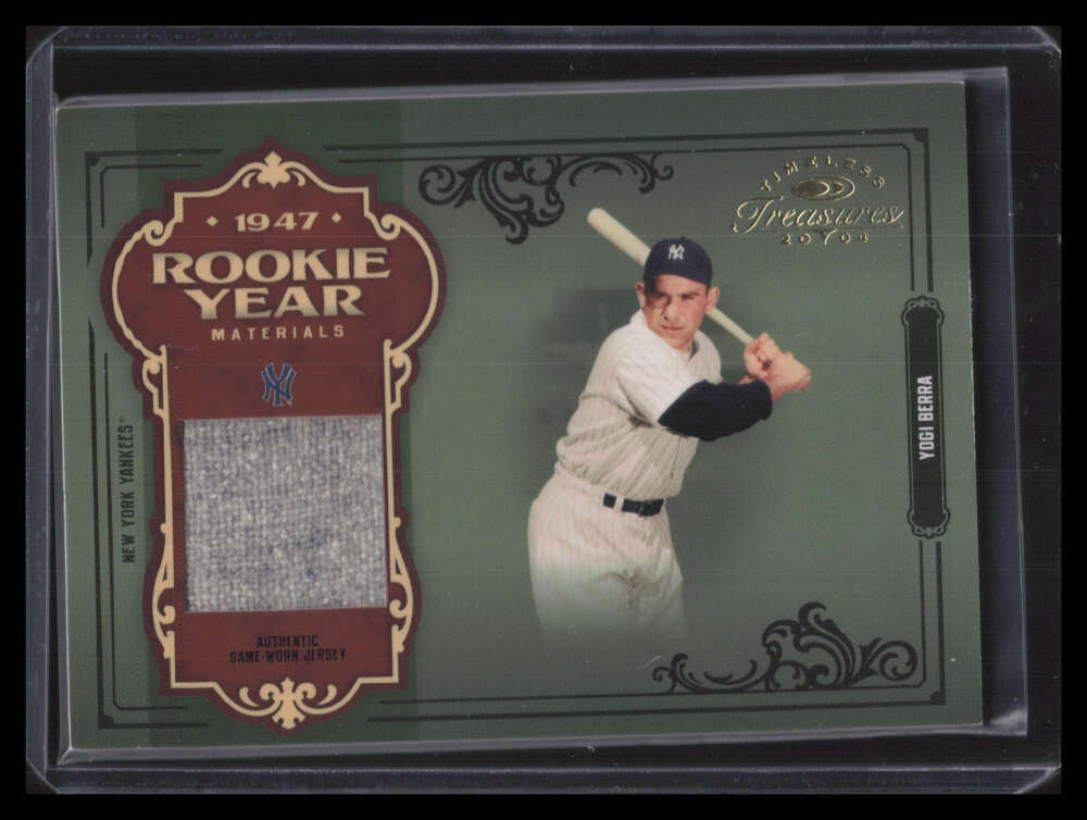 2004 Timeless Treasures Rookie Year 44 Yogi Berra Whitey Ford Dual Jersey 16/25