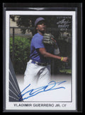 2018 Leaf Ultimate Draft bavg1 Vladimir Guerrero Jr. Rookie Auto