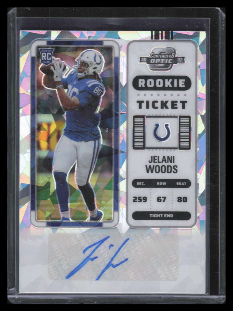 DELETE 130788 2022 Panini Contenders Optic Cracked Ice 172 Jelani Woods Rookie Auto 12/22