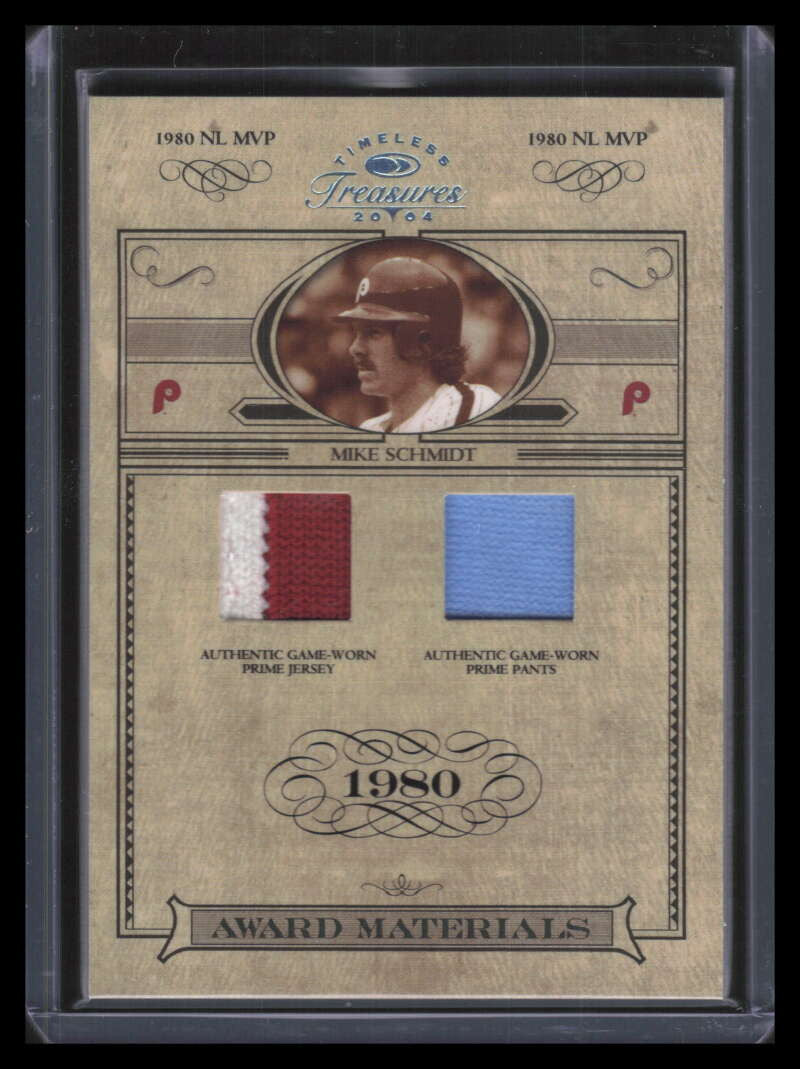 2004 Timeless Treasures Award Materials 12 Mike Schmidt Dual Pants Patch 14/19