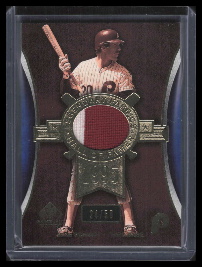 2004 SP Game Used Patch Legendary Fabrics MS Mike Schmidt Bat Hand Patch 24/50