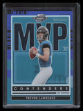 2021 Panini Contenders Optic MVP Contenders Blue 15 Trevor Lawrence 76/99
