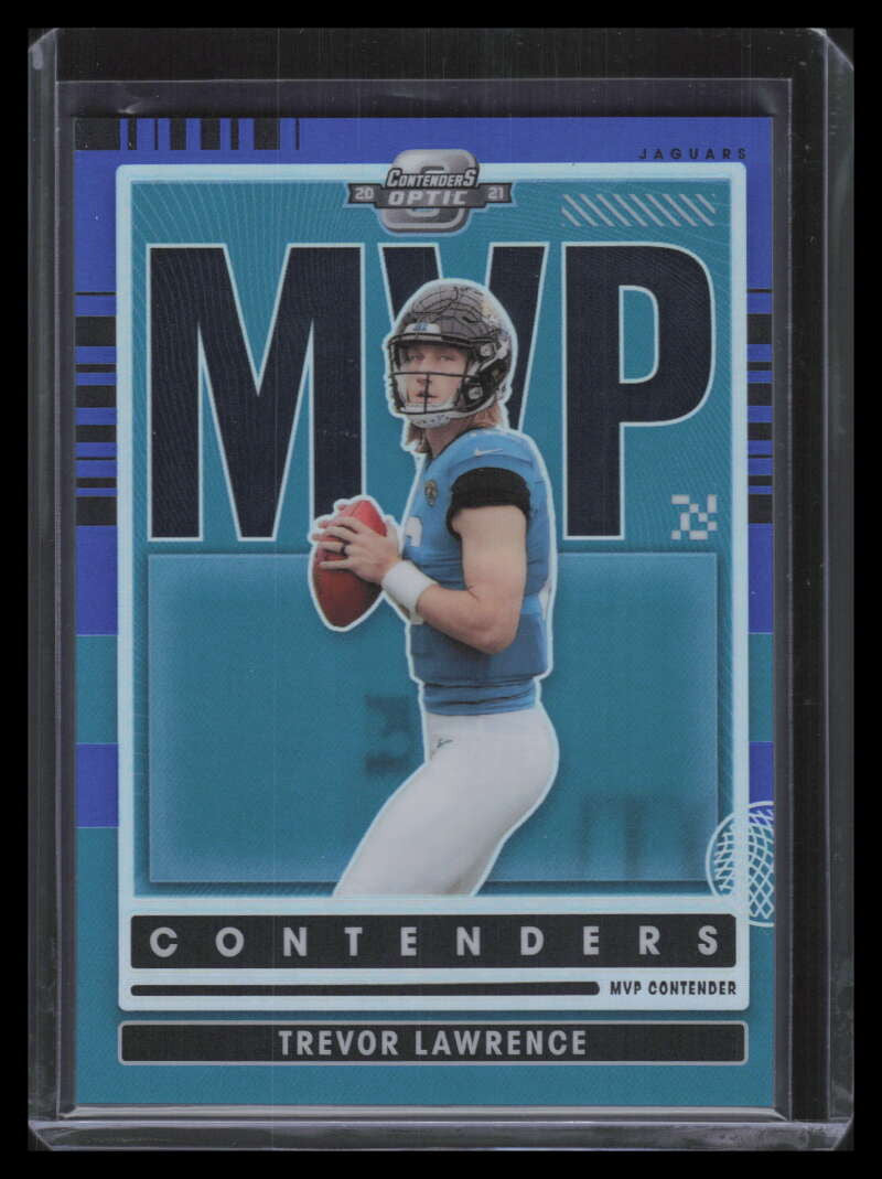 2021 Panini Contenders Optic MVP Contenders Blue 15 Trevor Lawrence 76/99
