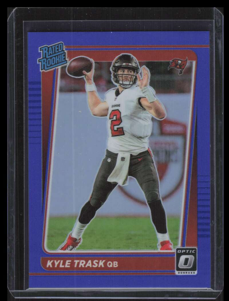 DELETE 130921 2021 Donruss Optic Blue Refractor 209 Kyle Trask RR Rated Rookie 98/179