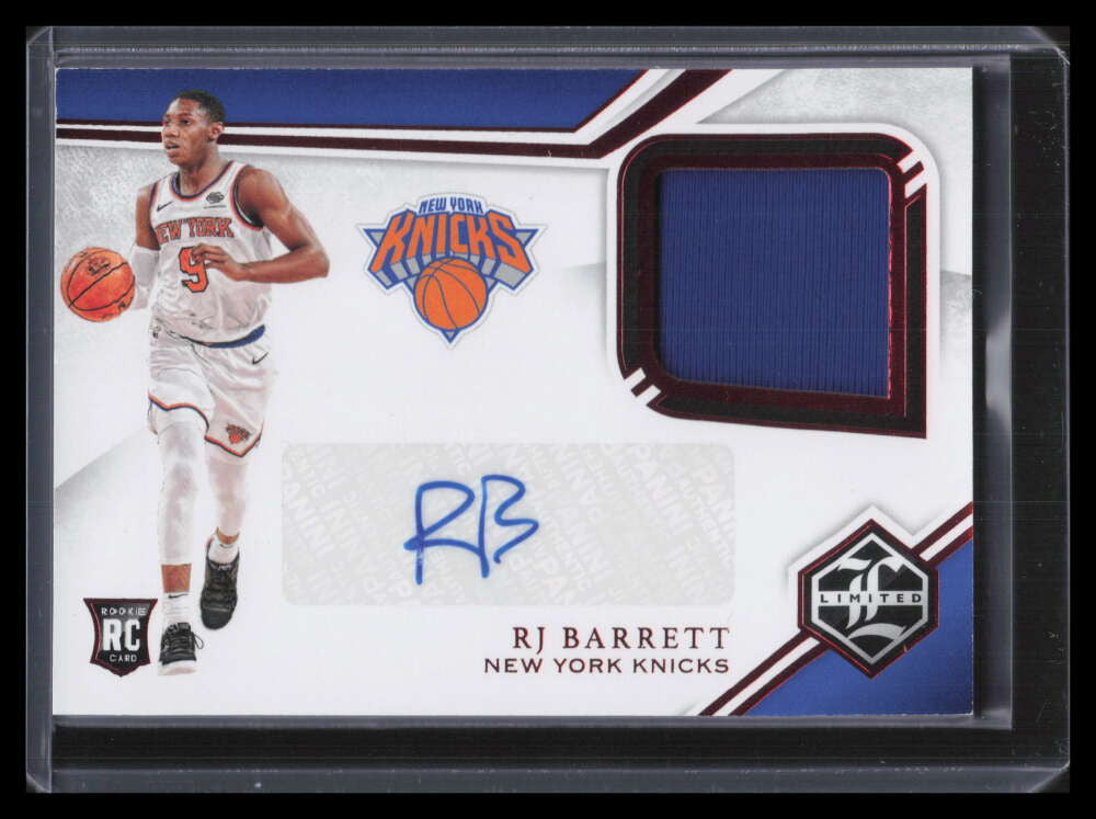 DELETE 130939 2019-10 Panini Chronicles Limited Autographs Red RJ Barrett Rookie Jersey Auto
