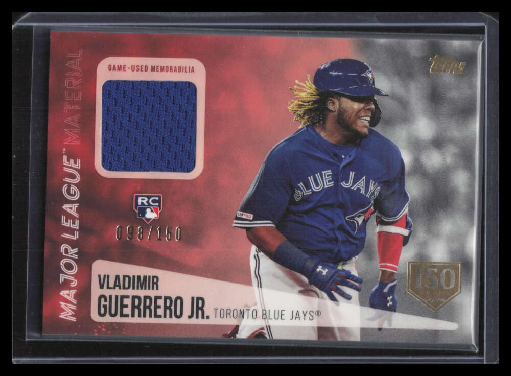 2019 Topps Update Major League Materials Vladimir Guerrero Rookie Jersey 98/150