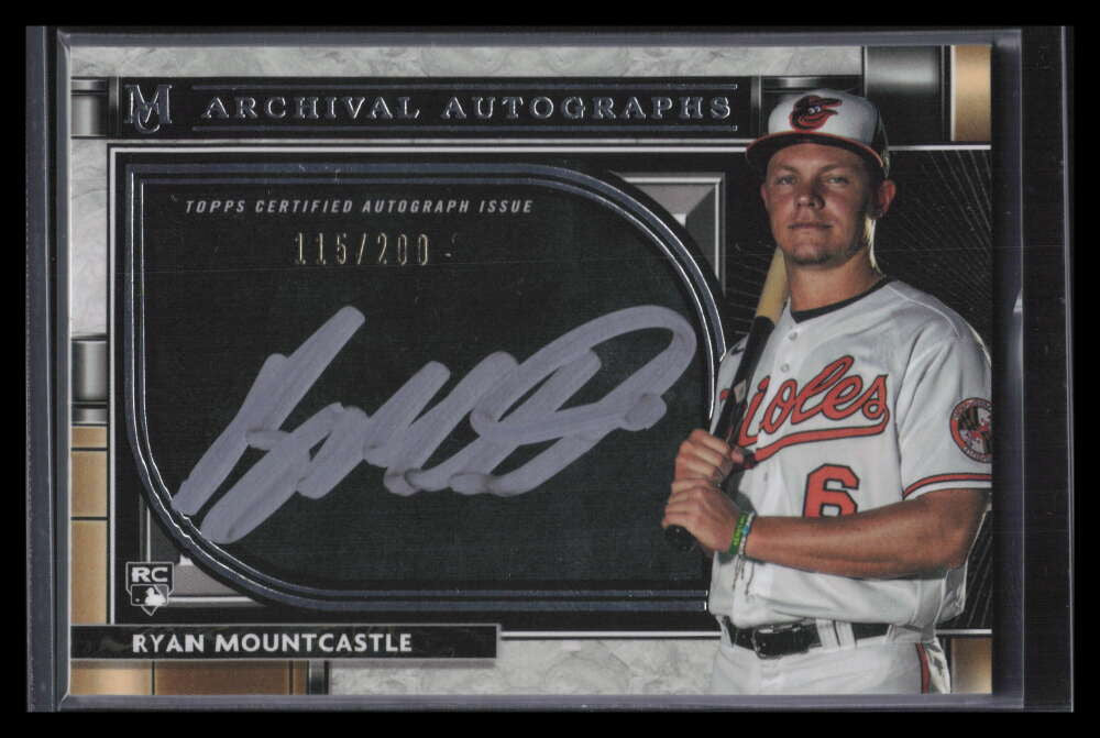 2021 Topps Museum Archival Autographs AARM Ryan Mountcastle Rookie Auto 115/200